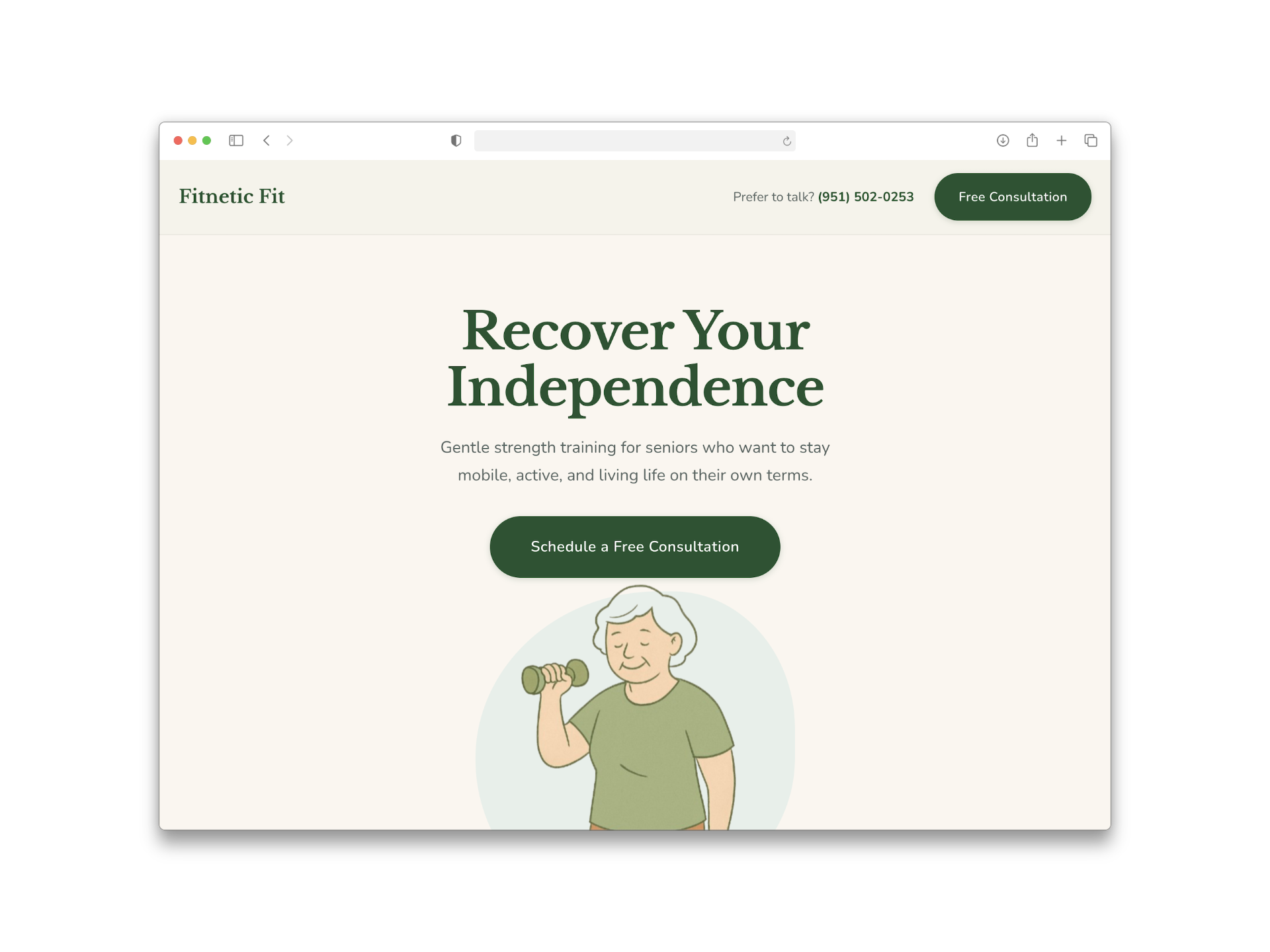 Fitnetic Fit website screenshot